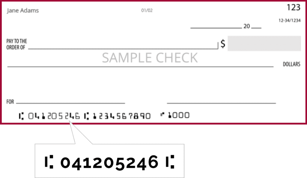 Routing Number 